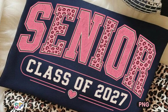 Download Senior Class of 2027 Pink Leopard Shirt - Senior Collection