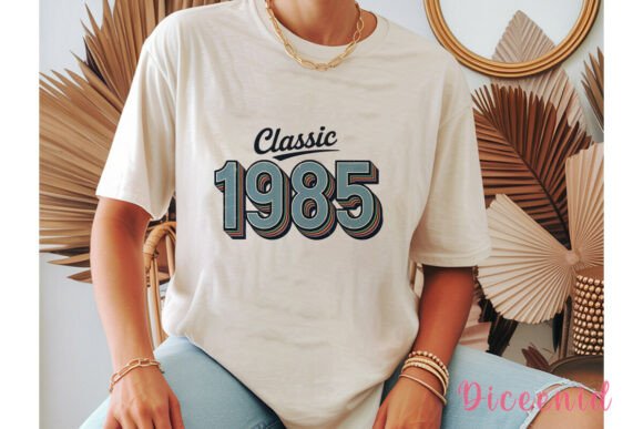 Download Classic 1985 Distressed PNG Clipart - Classic Collection