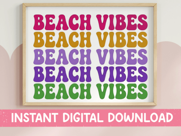 Download Beach Vibes Retro Wavy Text SVG - Retro wavy text svg Collection