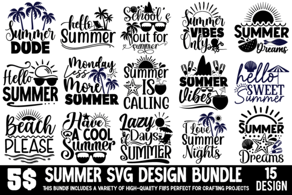 Download Summer SVG Design Bundle - Premium Resources