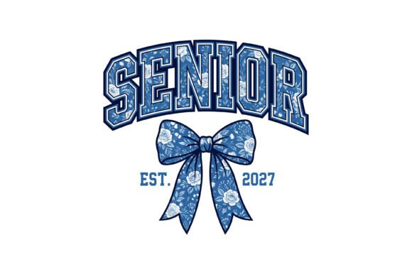 Download Senior 2027 Floral Bow Design - Senior Collection