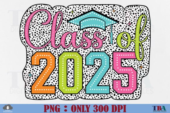 Download Class of 2025 PNG, Senior Dalmatian Dots - Senior Collection
