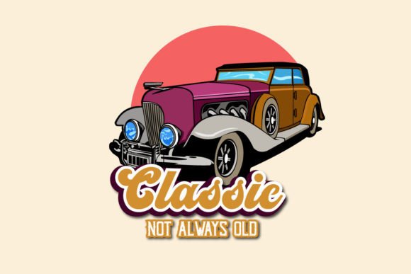 Download Classic Super Car Vector Illustration - Classic Collection