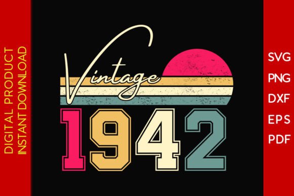 Download Vintage Classic Born in 1942 Birthday - Classic Collection