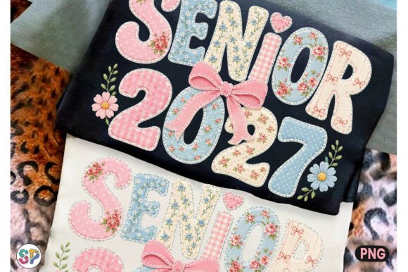 Download Coquette Senior 2027 Patchwork Shirt Png - Senior Collection