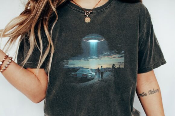 Download UFO Abduction Scene Classic Car Coup Png - Classic Collection